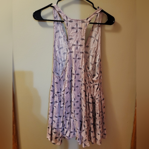 Intimately FREE PEOPLE Racerback Boho Tunic Tank Size S - Picture 5 of 9